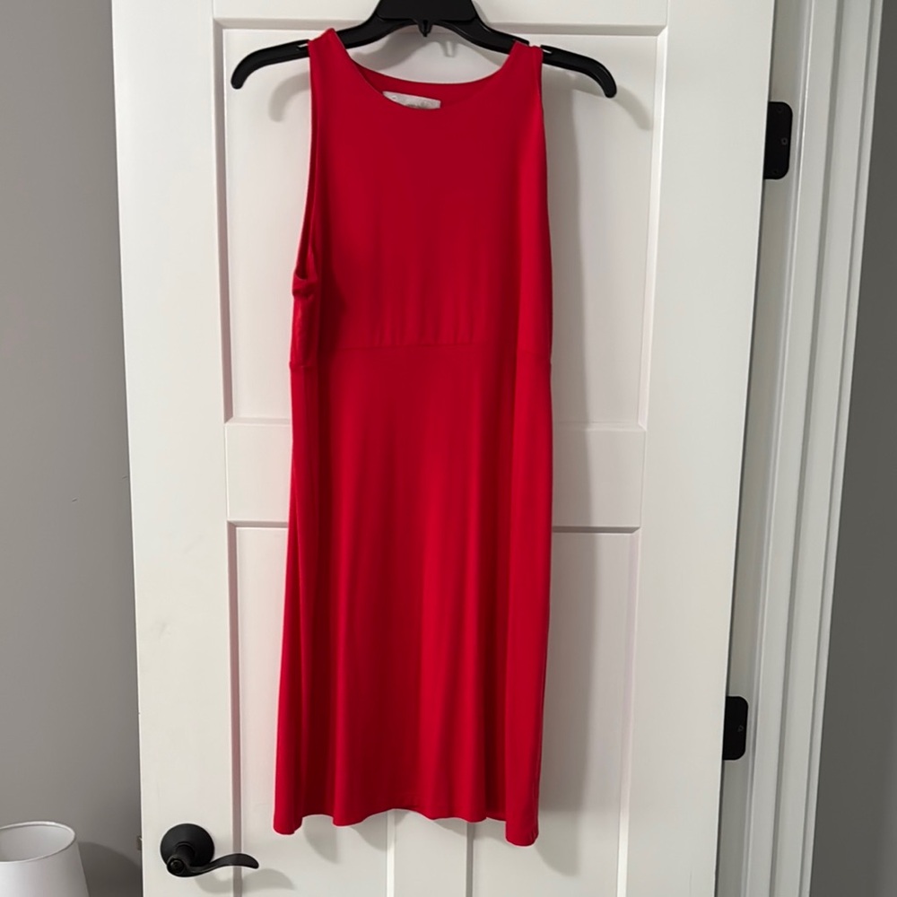 Athleta Red Sleeveless Dress